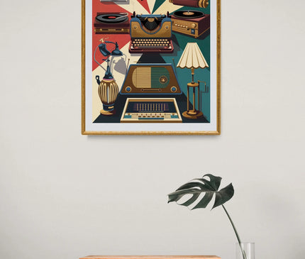 Affiche étalage illustré rétro