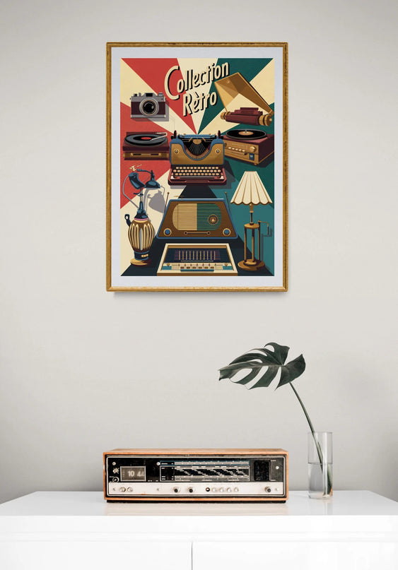 Affiche étalage illustré rétro