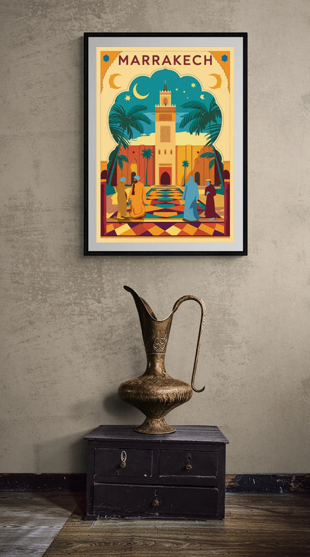 affiche vintage maroc