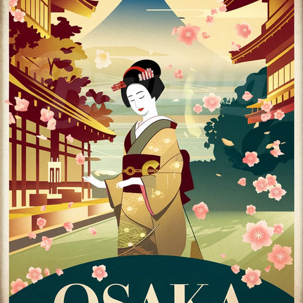 Affiche vintage Osaka