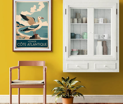 Affiche vintage mouette