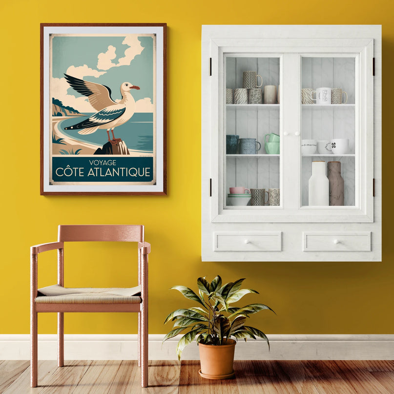 Affiche vintage mouette