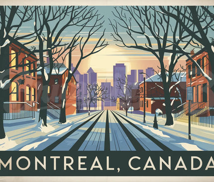 affiche vintage montreal