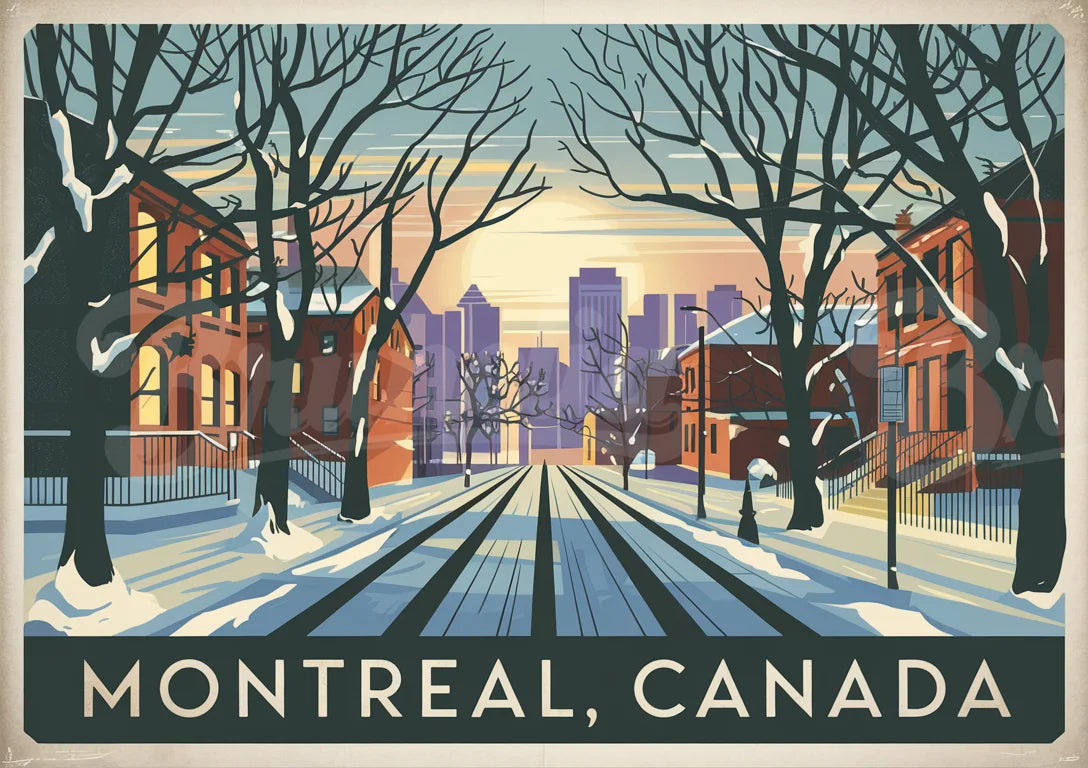 affiche vintage montreal