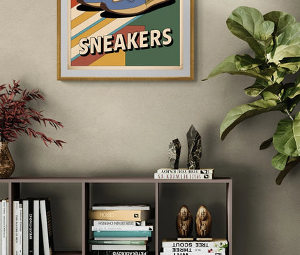affiche sneakers vintage