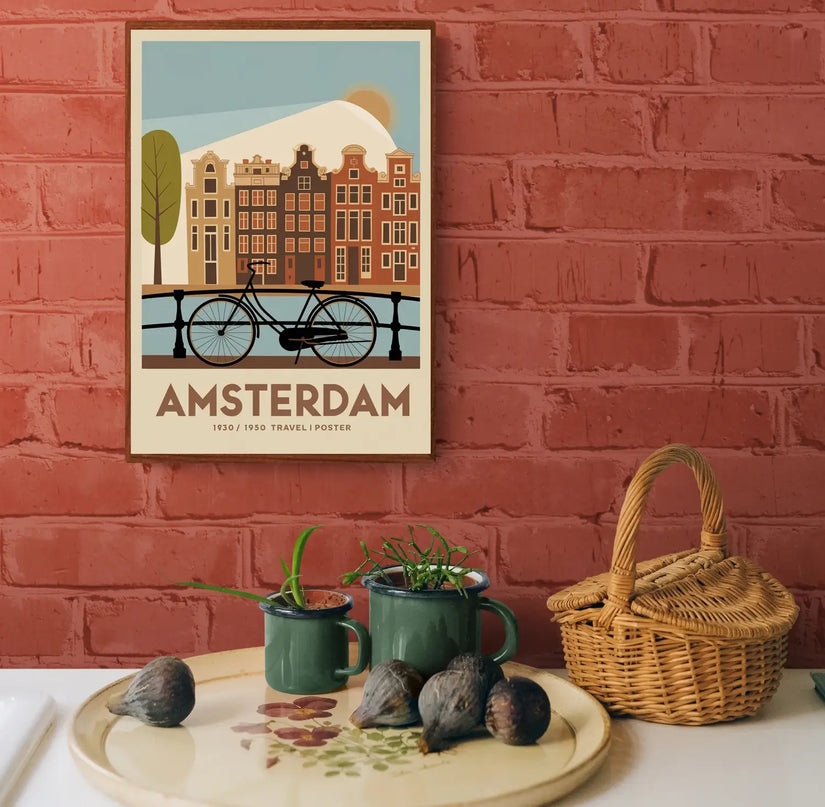 affiche amsterdam vintage