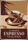 Affiche Classico Espresso Italiano style Art Déco