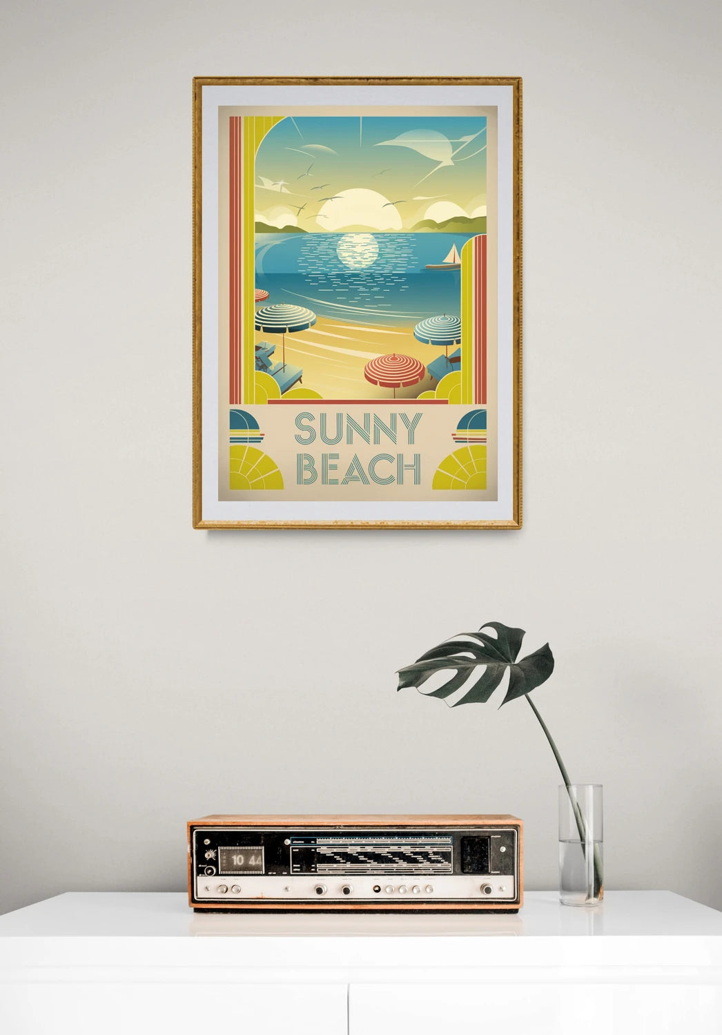 affiche vintage bord de mer 2
