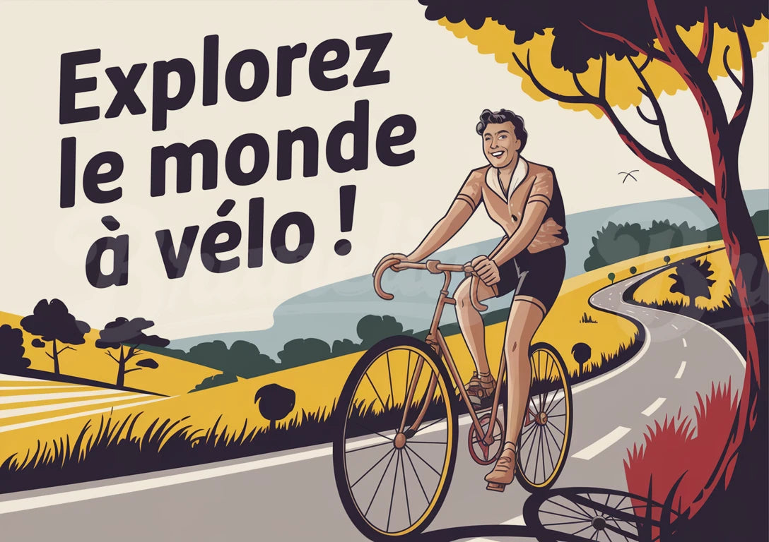 Affiche vintage cyclotourisme