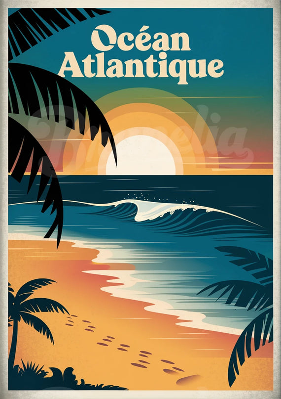 Affiche vintage océan copie