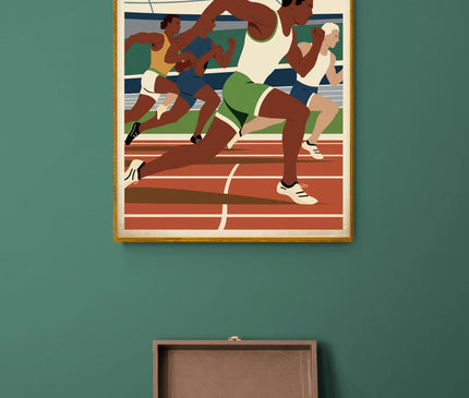 Affiche vintage athlétisme copie