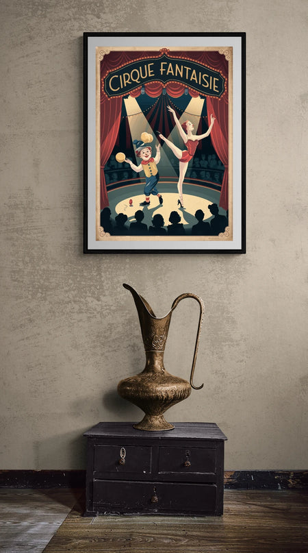 Affiche vintage crique