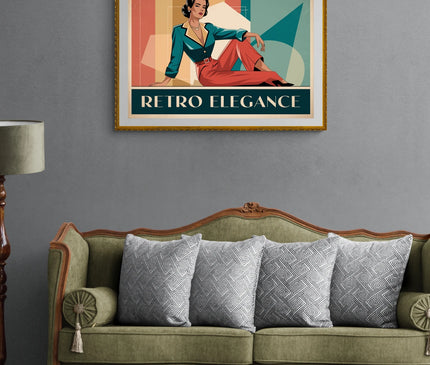 affiche mode vintage