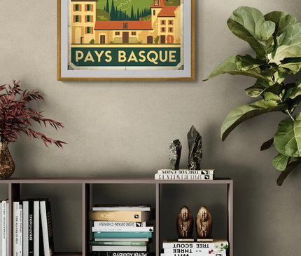affiche pays vintage