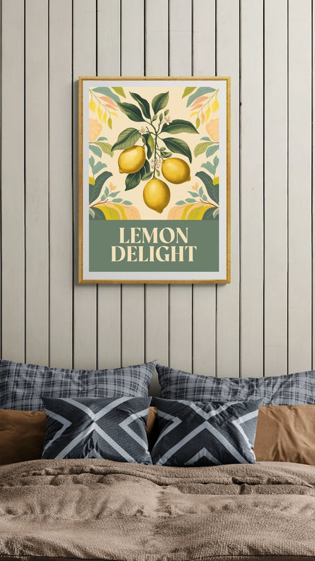 Affiche illustration citron vintage copie