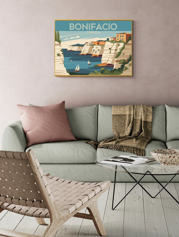affiche vintage bonifacio