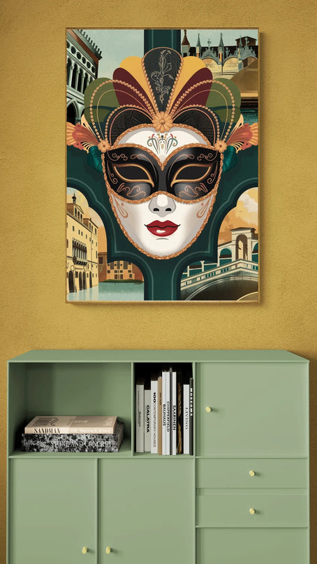 Affiche carnaval vintage Venise