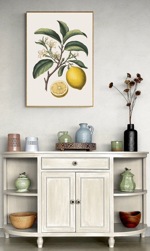 affiche citron vintage