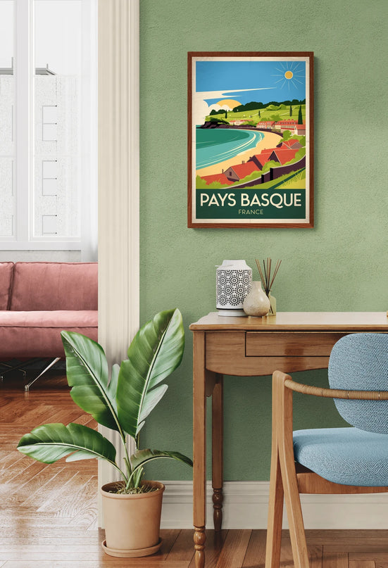 affiche rétro Pays Basque