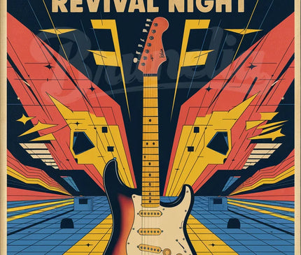 affiche vintage rock