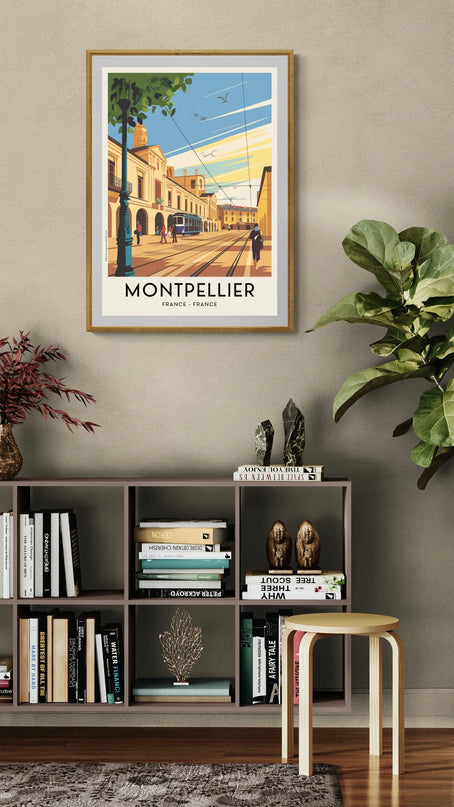 Affiche vintage Montpellier