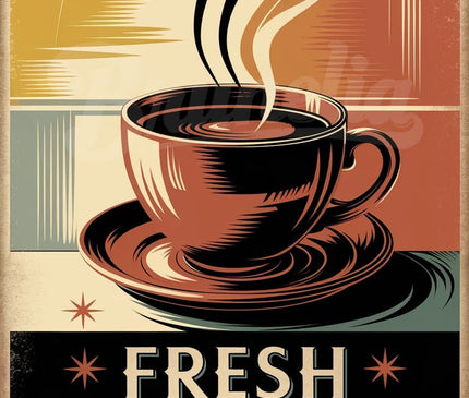 Pack Café - 4 affiches A4 · Sélection 4 - format A4