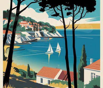 Pack Cote D'Azur - 4 affiches A4 · Sélection 4 - format A4
