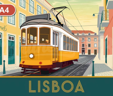Pack Lisbonne - 4 affiches A4 - format A4