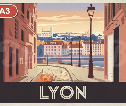 Pack Lyon - 2 A3 + 1 A2 · Sélection 2 - format A3