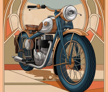 Pack Moto - 4 affiches A4 - format A4
