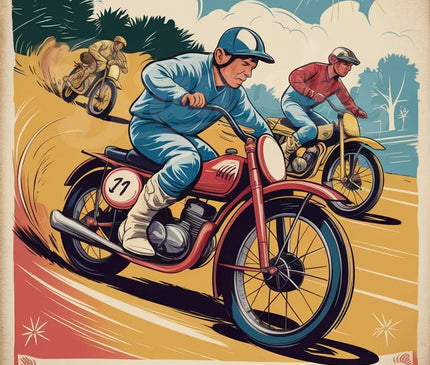 Pack Moto - 4 affiches A4 - format A4