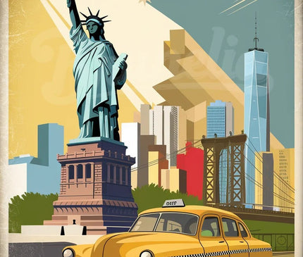 Pack New York - 4 affiches A4 - format A4
