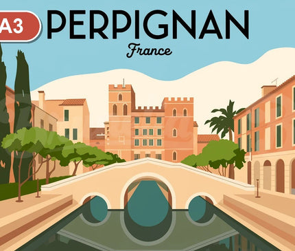 Pack Perpignan - 3 affiches A3 · Sélection 2 - format A3