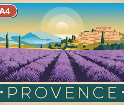 Pack Provence - 4 affiches A4 · Sélection 4 - format A4
