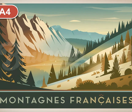 Pack Randonnée - 4 affiches A4 · Sélection 4 - format A4
