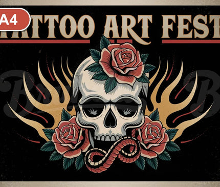 Pack Rock - 4 affiches A4 - format A4