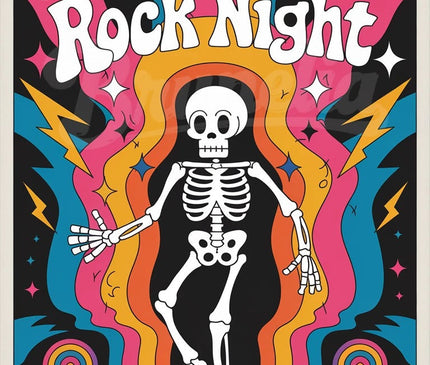 Pack Rock - 4 affiches A4 - format A4