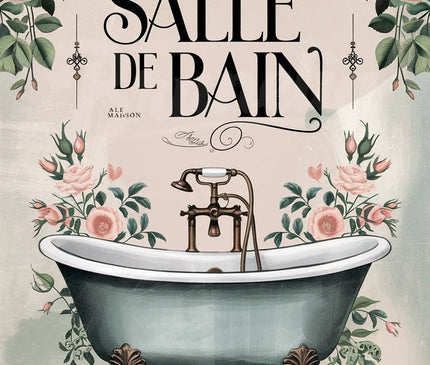 Pack Salle De Bain - 4 affiches A4 · Sélection 4 - format A4