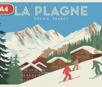Pack Savoie - 4 affiches A4 · Sélection 4 - format A4