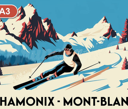 Pack Ski - 3 affiches A3 - format A3
